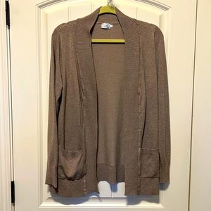 Tan Open Cardigan